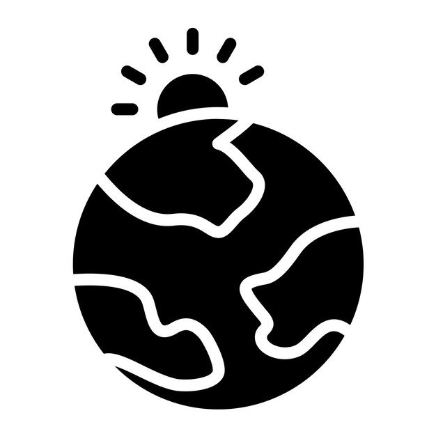 Vectorontwerp Klimaatverandering Icon Style