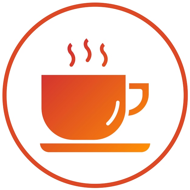 Vectorontwerp Koffiekop Icon Style