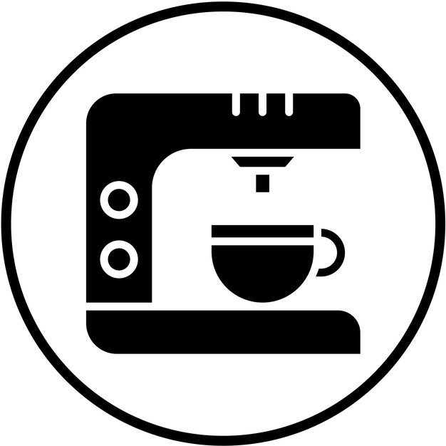 Vectorontwerp Koffiemaker Icon Style