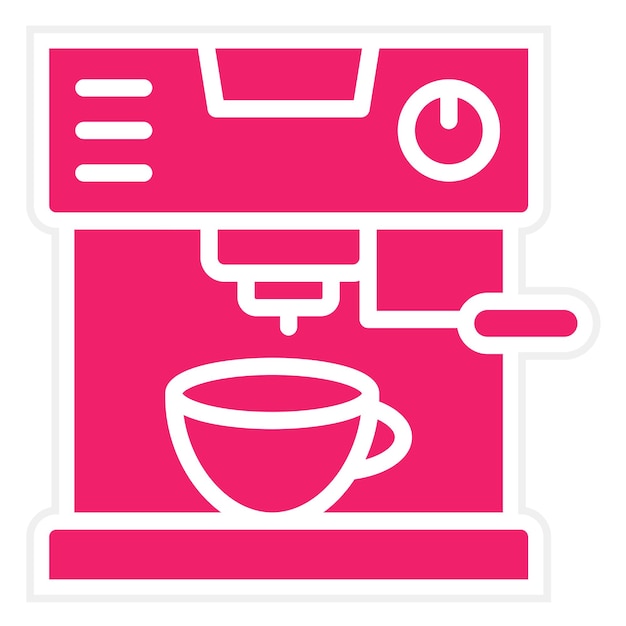 Vectorontwerp Koffiemaker Icon Style