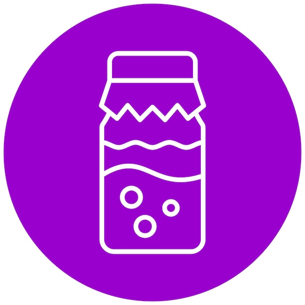 Vectorontwerp Kombucha Icon Style