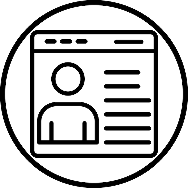 Vectorontwerp Koper Persona Icon Style