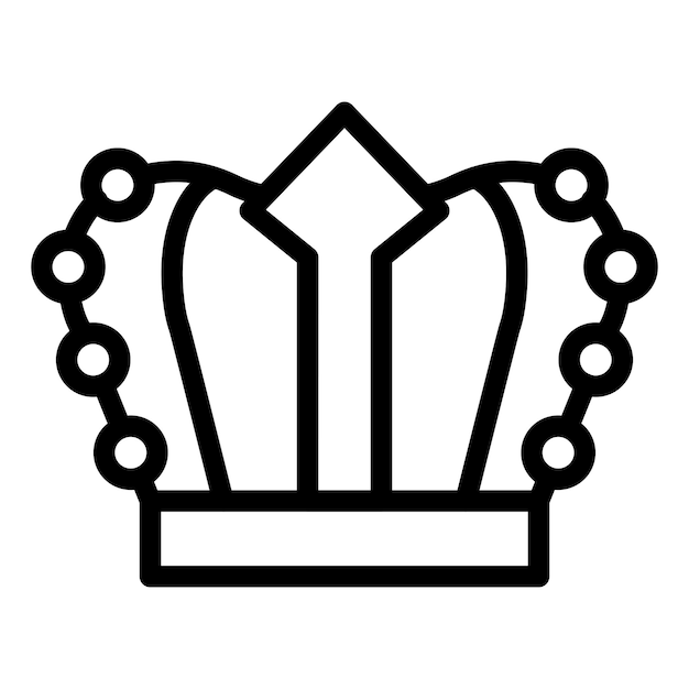 Vectorontwerp Kroon Icon Stijl