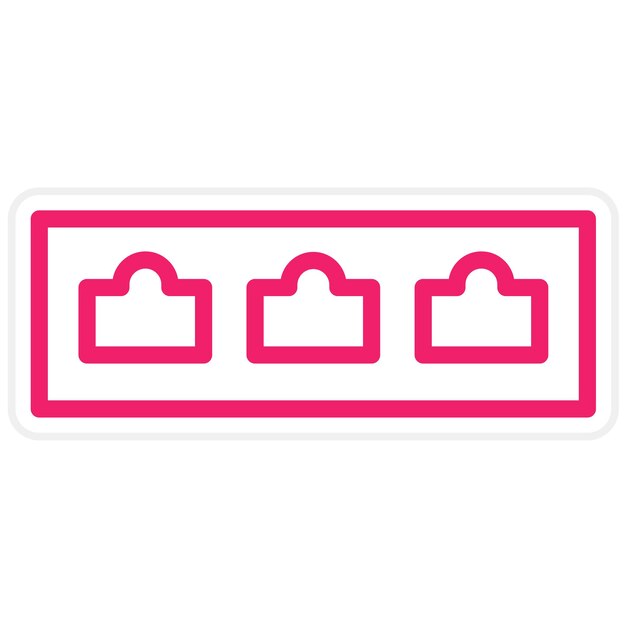Vectorontwerp KVM Switch Icon Style