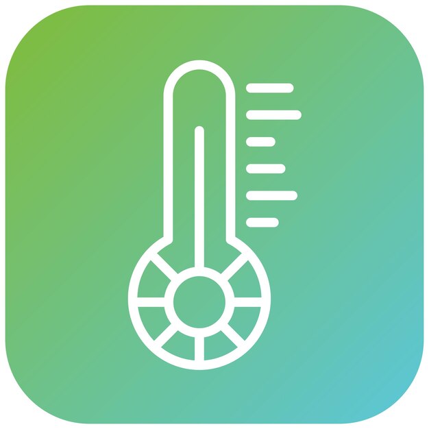 Vectorontwerp kwikthermometer Icon Style