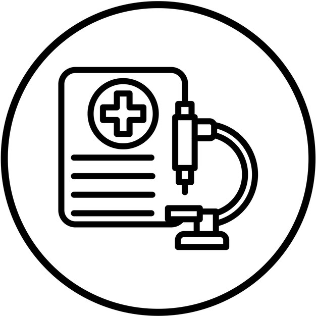 Vectorontwerp Laboratoriumanalyse Icon Stijl