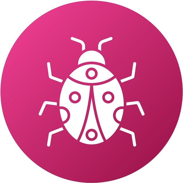 Vectorontwerp Ladybug Icon Style