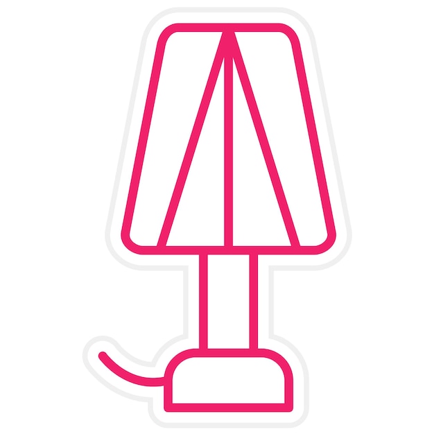 Vector vectorontwerp lamp icon style