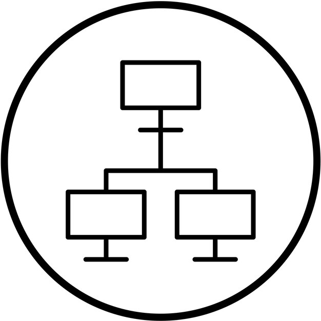 Vectorontwerp Lan Icon Style