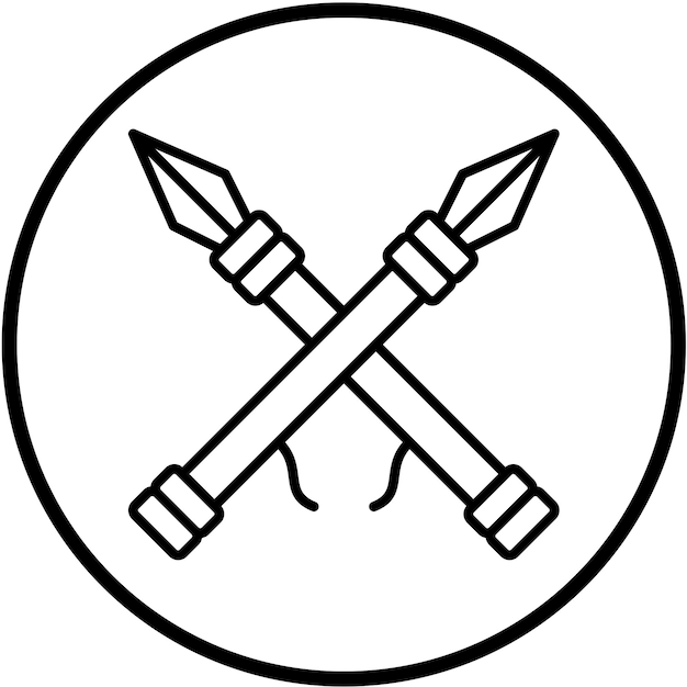 Vectorontwerp Lance Icon Style