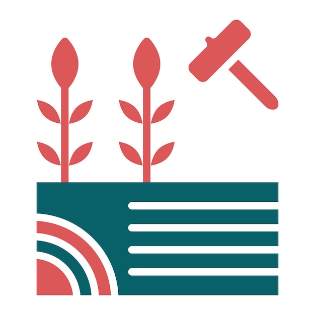Vectorontwerp landbouwveiling Icon Style