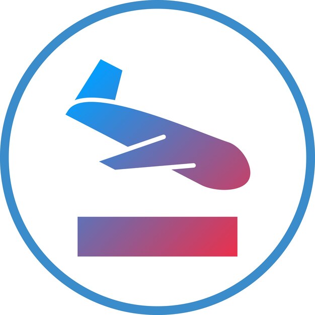 Vectorontwerp Landing Icon Style