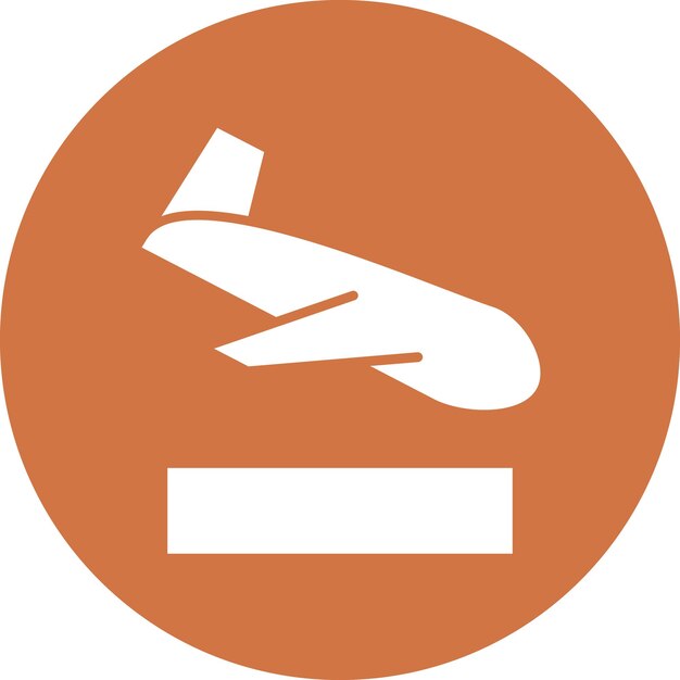 Vectorontwerp Landing Icon Style