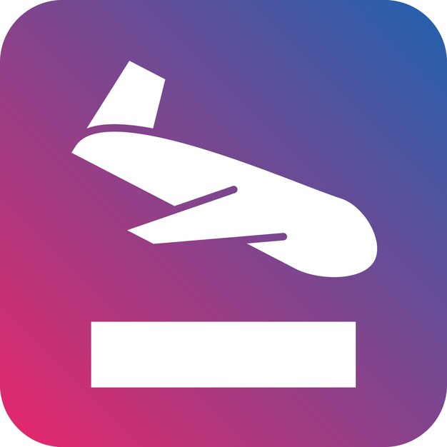 Vectorontwerp Landing Icon Style