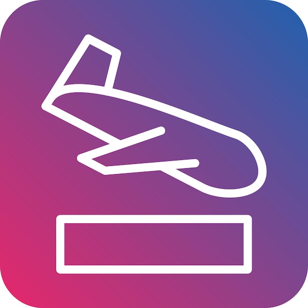 Vectorontwerp Landing Icon Style