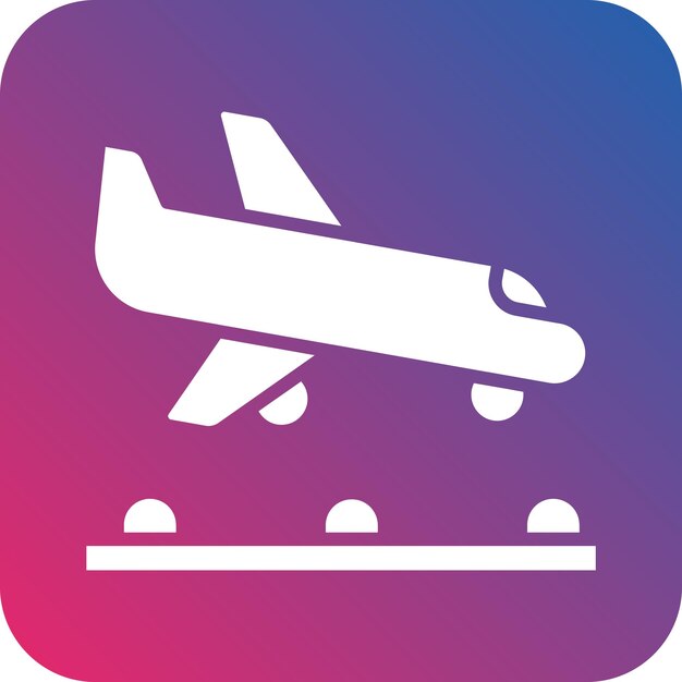 Vectorontwerp Landing Icon Style