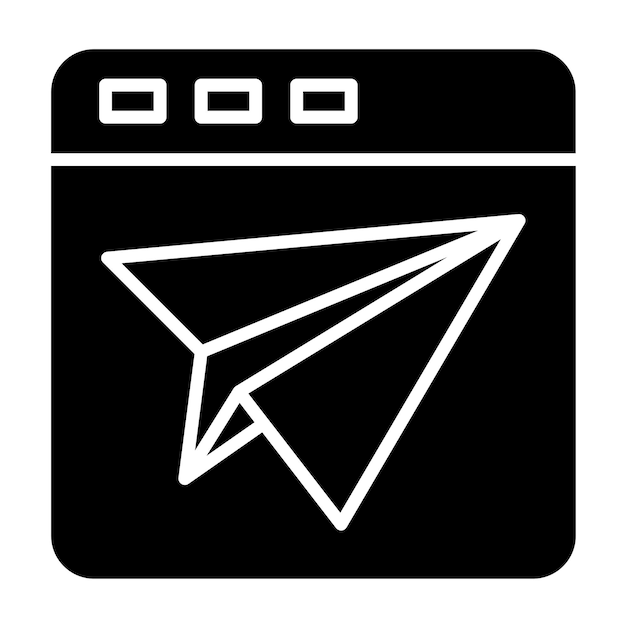 Vectorontwerp Landing Page Icon Style