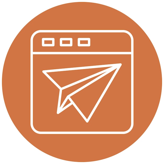 Vectorontwerp Landing Page Icon Style