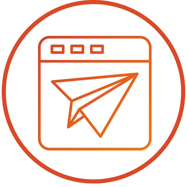 Vectorontwerp Landing Page Icon Style