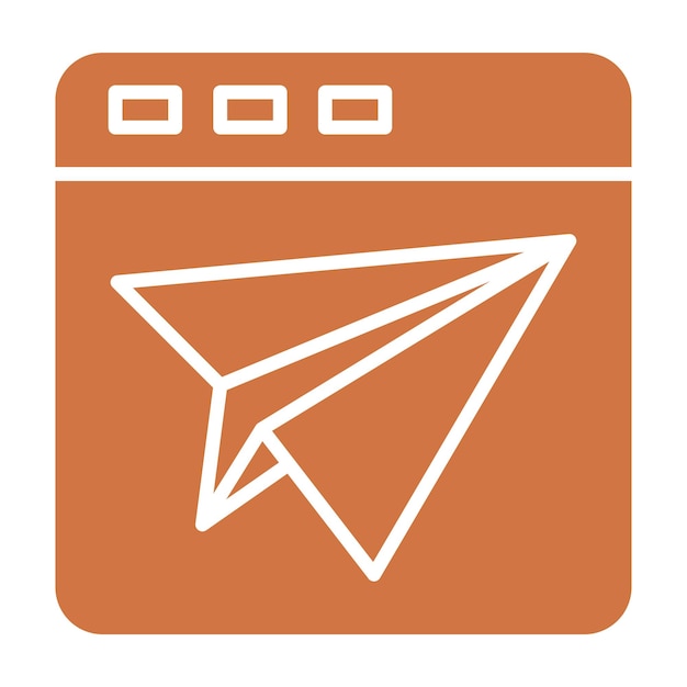 Vectorontwerp Landing Page Icon Style