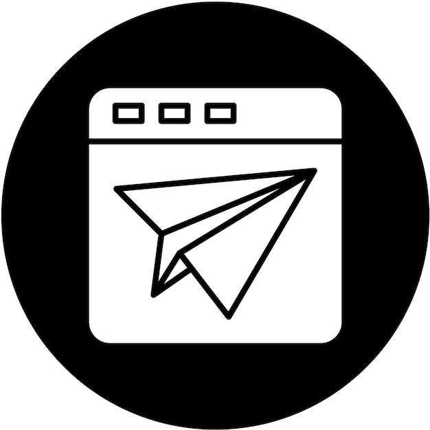 Vectorontwerp Landing Page Icon Style