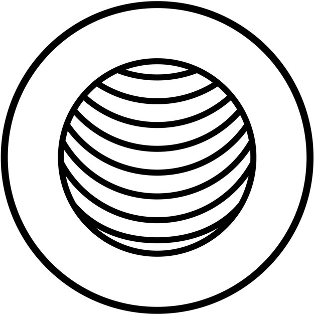 Vectorontwerp Latitude Icon Style