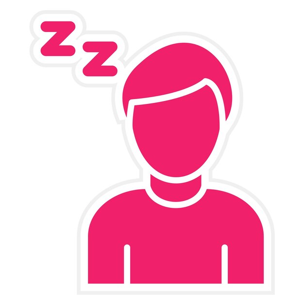Vectorontwerp Lazy Icon Style