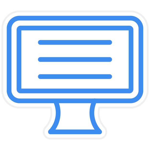 Vectorontwerp Lcd Icon Style