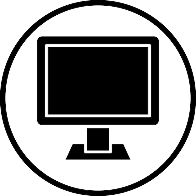 Vectorontwerp Lcd Icon Style