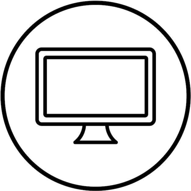 Vectorontwerp Lcd Icon Style