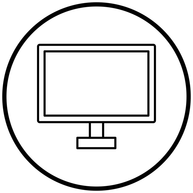 Vectorontwerp Lcd Icon Style
