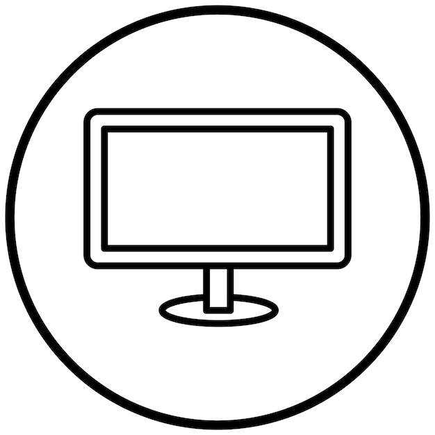 Vectorontwerp Lcd Icon Style