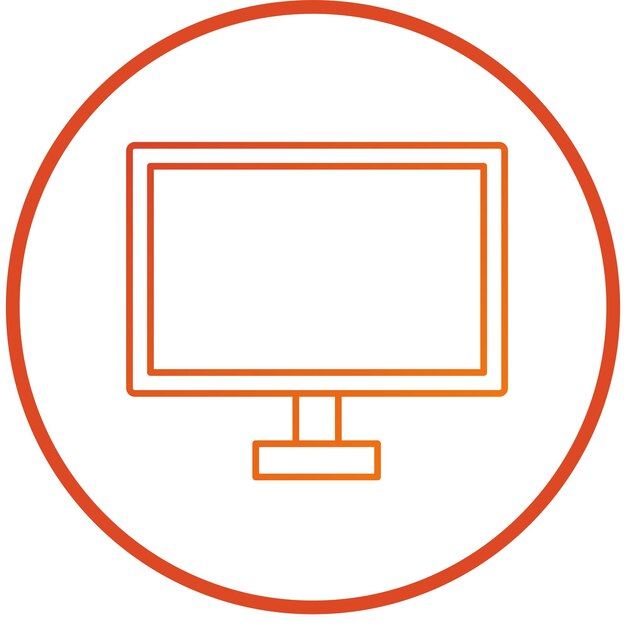 Vectorontwerp Lcd Icon Style