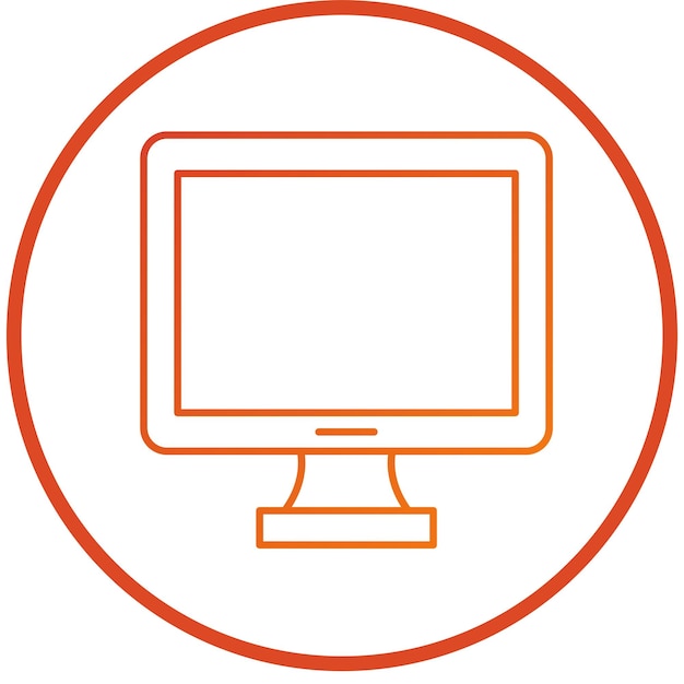 Vectorontwerp Lcd Icon Style
