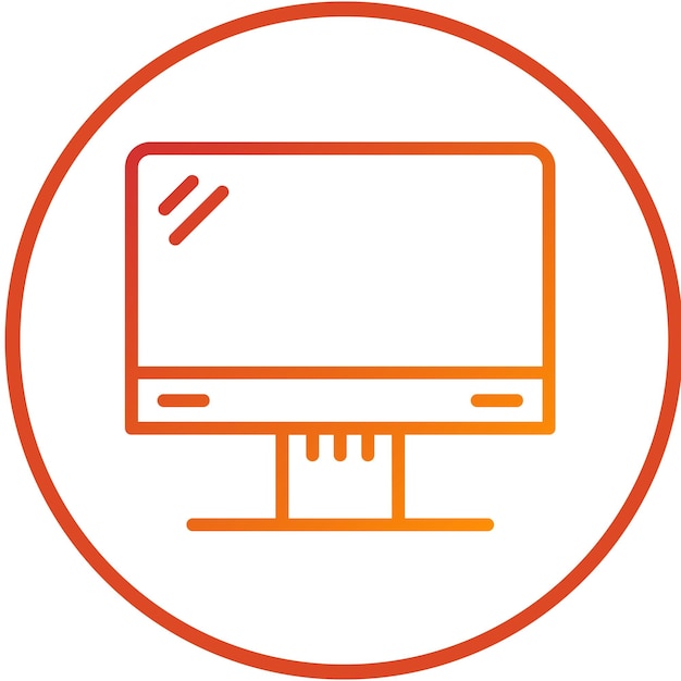 Vectorontwerp LCD-iconstijl