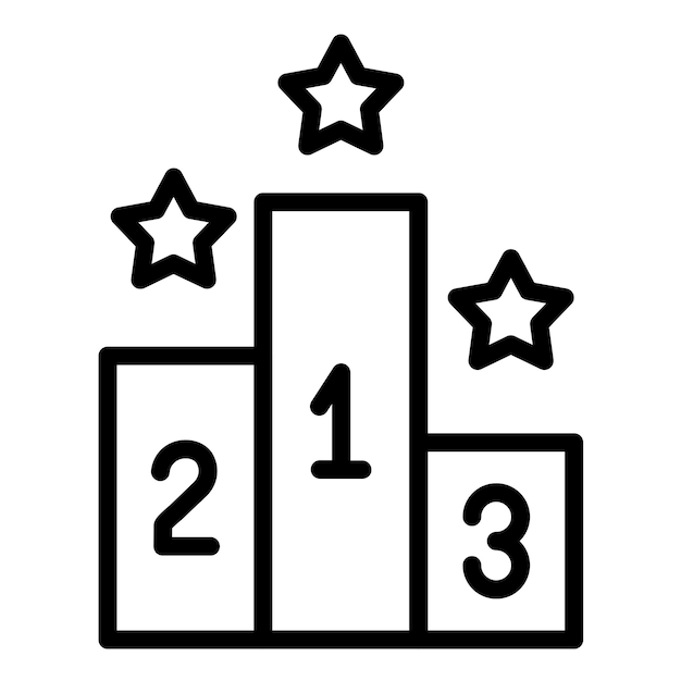 Vectorontwerp Leaderboard Icon Style