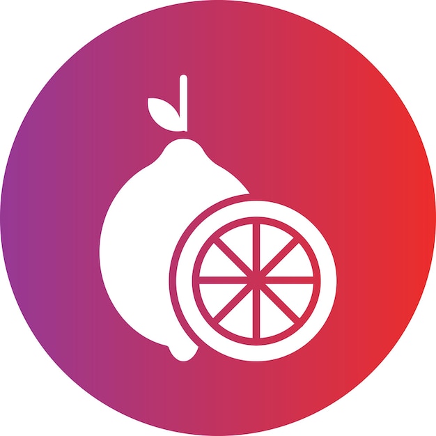 Vectorontwerp Lemon Icon Style