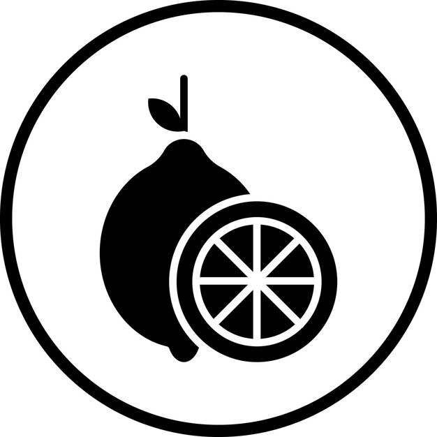Vectorontwerp Lemon Icon Style