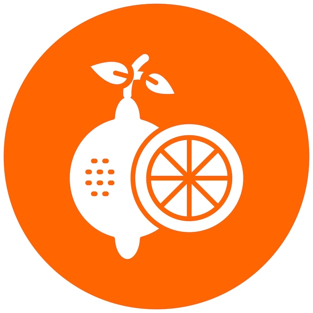 Vectorontwerp Lemon Icon Style