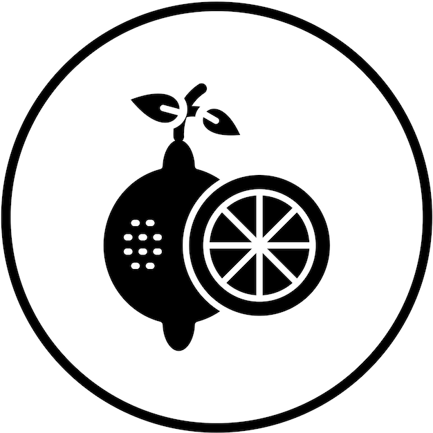 Vectorontwerp Lemon Icon Style