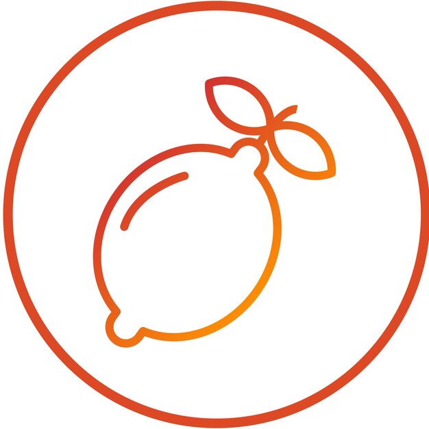 Vectorontwerp Lemon Icon Style
