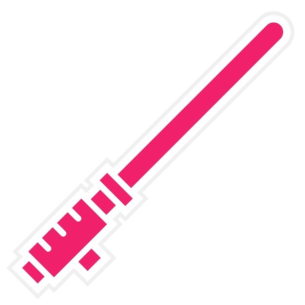 Vectorontwerp Licht Saber Icon Stijl