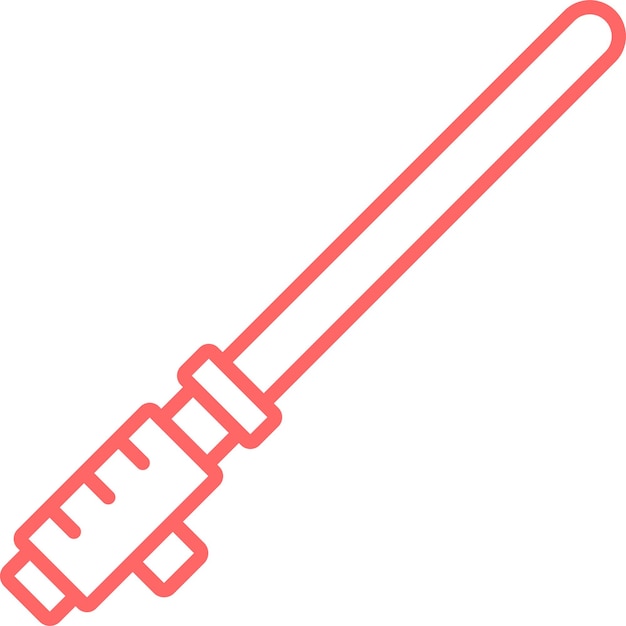 Vectorontwerp Licht Saber Icon Stijl