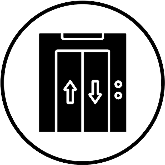 Vector vectorontwerp lift icon style