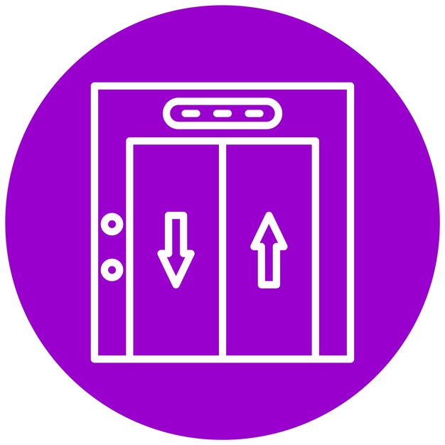 Vectorontwerp Lift Icon Style