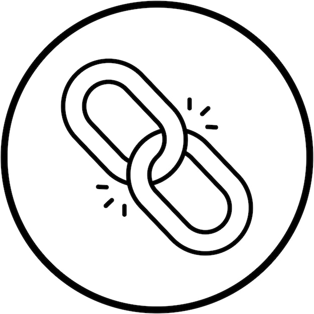 Vectorontwerp Link Icon Style