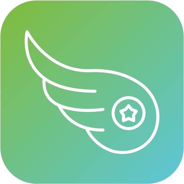 Vectorontwerp Links vleugel Icon Style