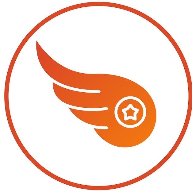 Vectorontwerp Links vleugel Icon Style