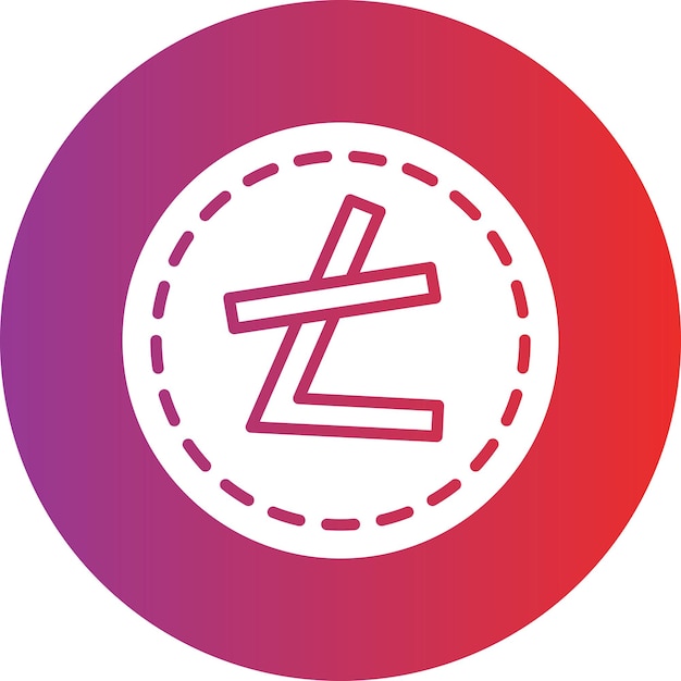 Vector vectorontwerp litecoin icon style