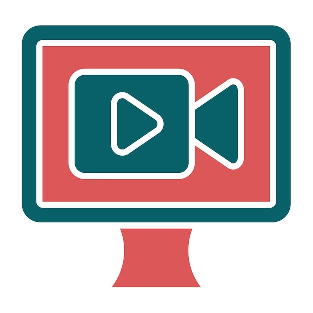 Vectorontwerp Live Stream Icon Stijl